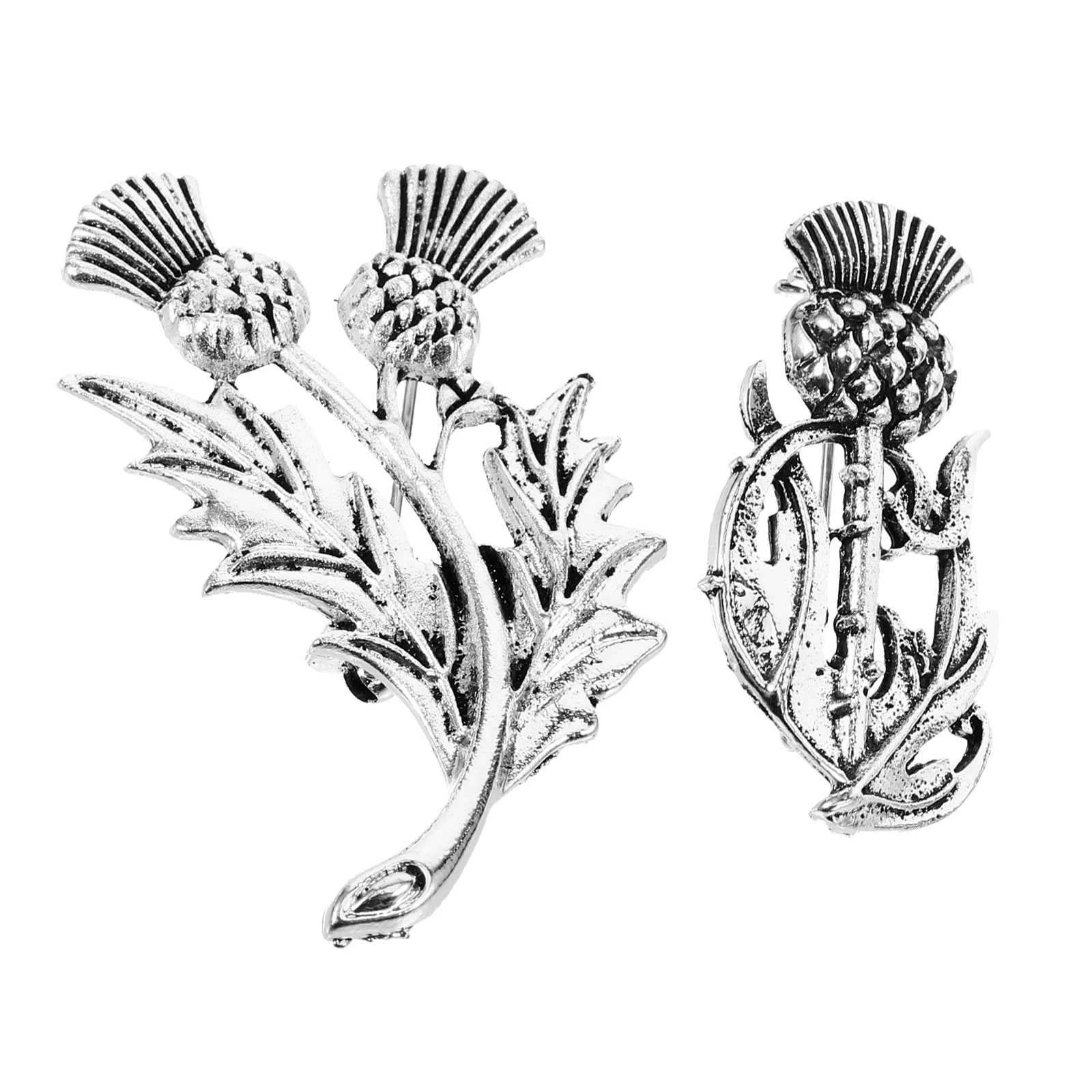 Thistle Brooch Elegant Costume Jewelry Safety Pin for Clothes Bouquet Pins Korean style Flower Brooches Women Jewelry gift Decor