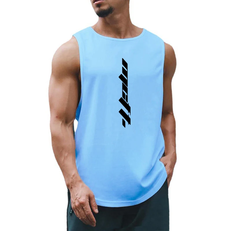 Muscle Guys Gym Clothing Workout Tank Top Mens Bodybuilding Vest Mesh Fitness Sleeveless Shirt for Men Sports Basketball Jerseys