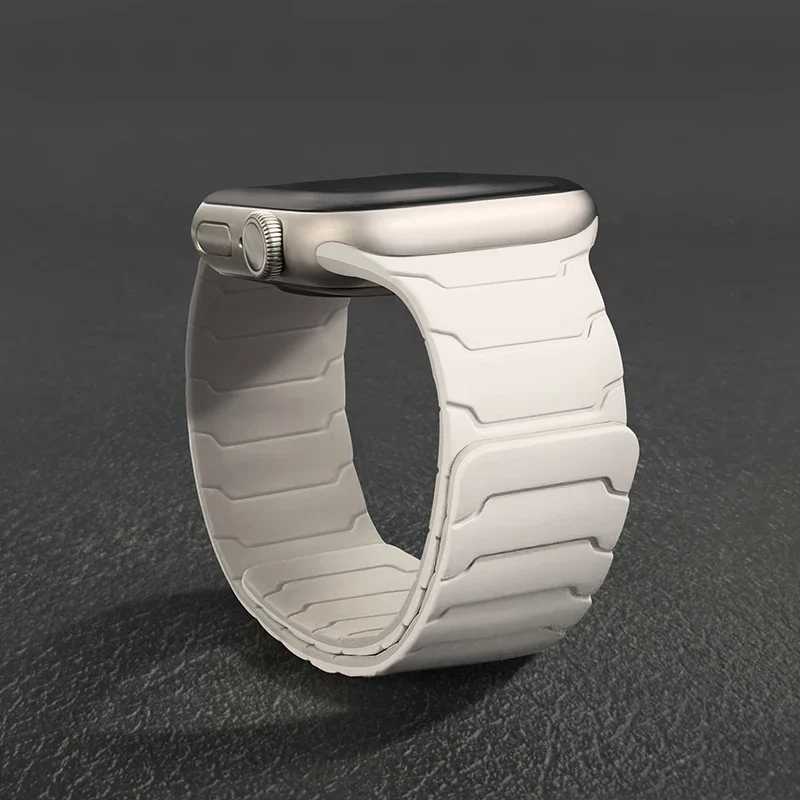 Magnetisches Silikonarmband für Apple Watch Armbänder Ultra 2 3 49mm 44mm 40mm 41mm 46mm 42mm 45mm Armband IWatch Series 11 9 8 7 SE 10