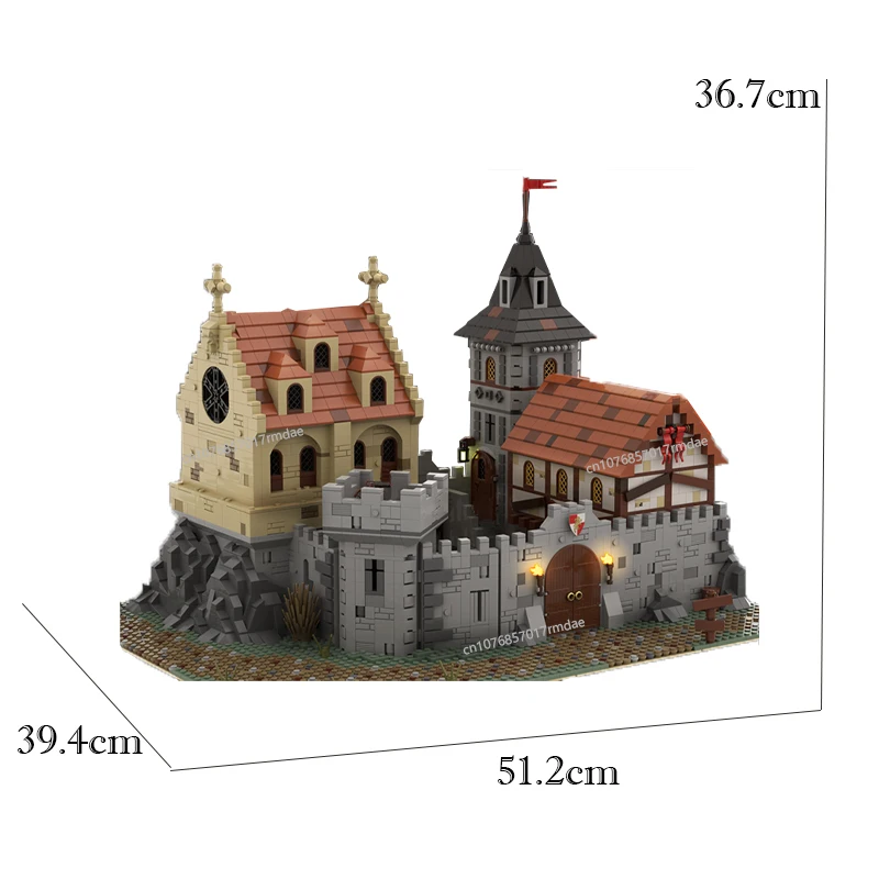 NEW 4747pcs MOC Europeanl Street View Medieval ROYAL Castle model DIY creative ideas Retro child Toy BirthdayGift buildingblocks