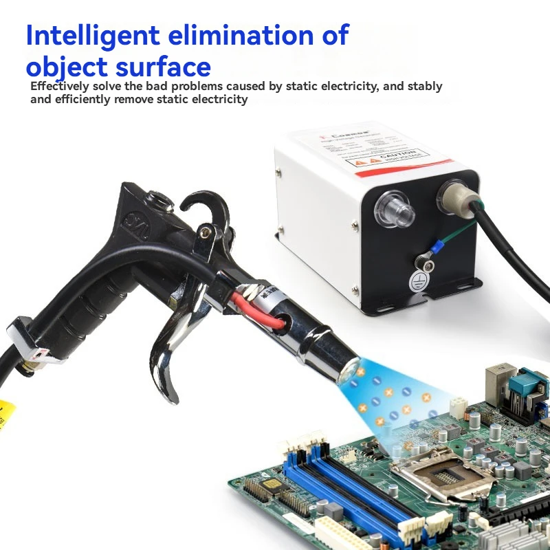

New Static Elimination Ion Air Gun for Fast Static Elimination of Industrial Injection Molded Components Static Eliminator