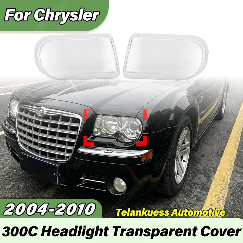 

For Chrysler 300C 2004 2005 2006 2007 2008 2009 2010 Automobile Transparent Lampshade for Headlights Body Modification Kit