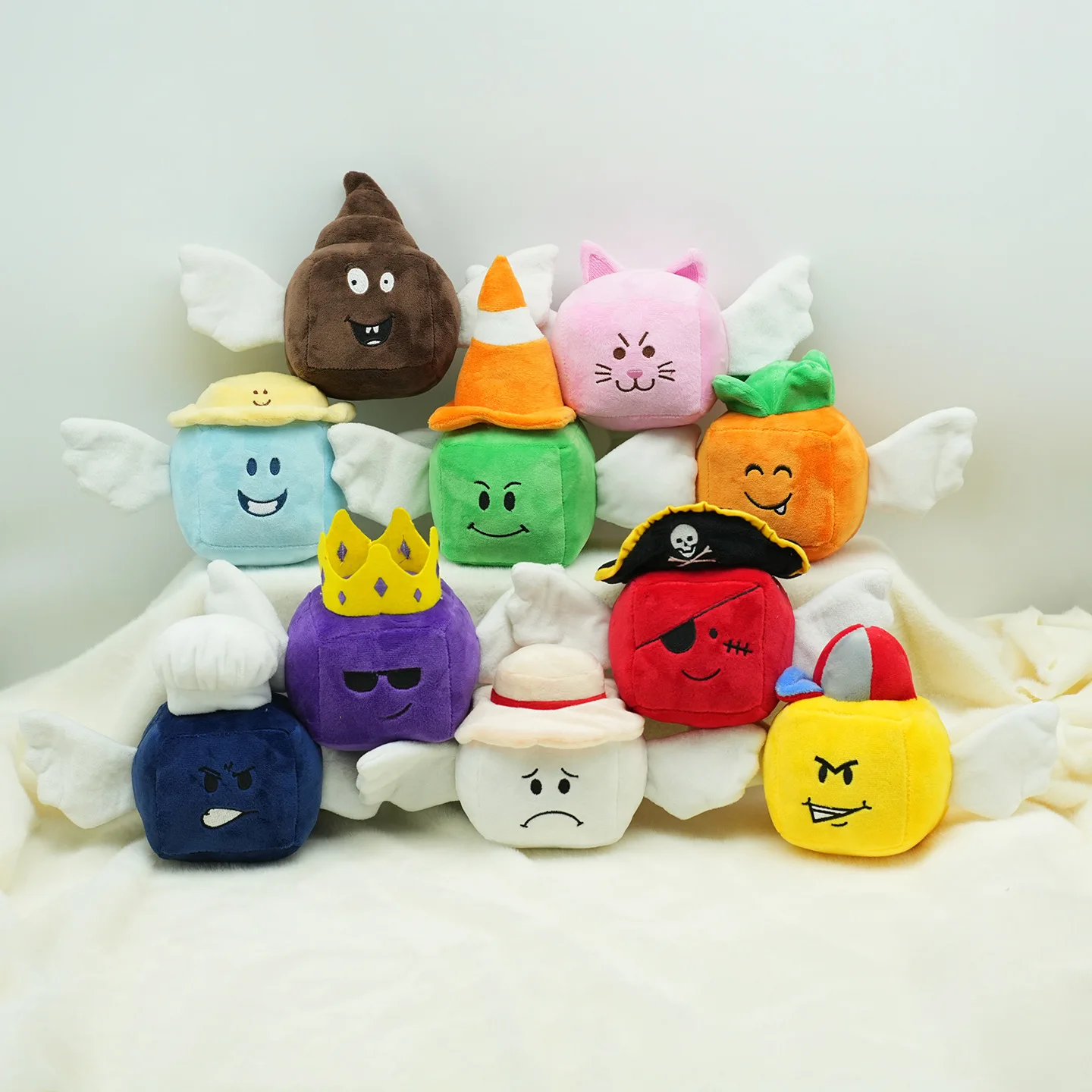 New In Stock Lucky Block Plush Doll Cute Anime Peripherals Toy Birthday Christmas Gift