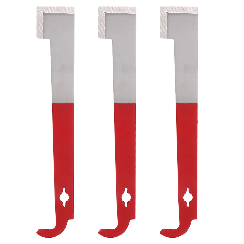 

3pcs Beehive Scraper J- Stainless Steel Beekeeping Hive Lifting Tool Frame Cleaner Equipment Supplies