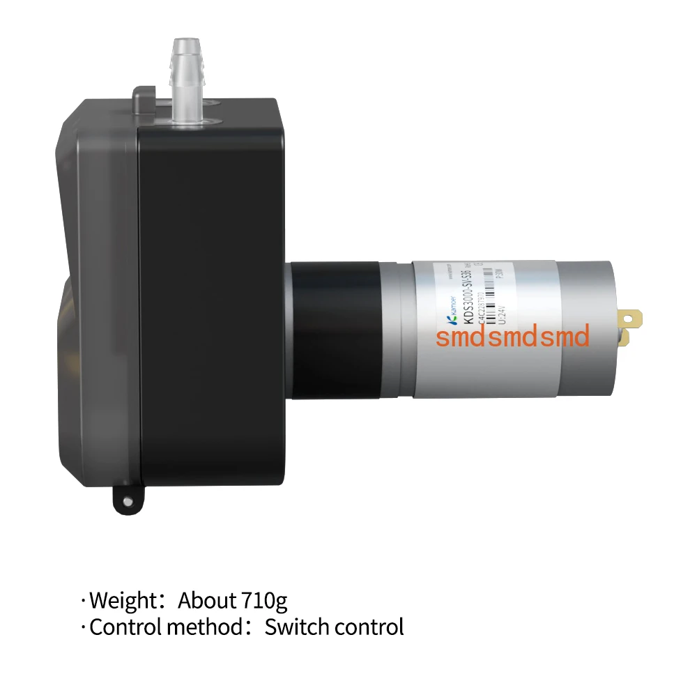 1.8L/min KDS3000 Peristaltic Pump 24V DC Motor Self-priming Pump 300RPM High Flow Transfer Pump Silicone 2.5mm Thickness