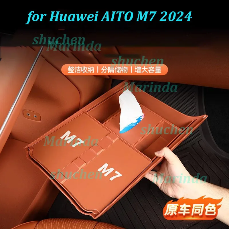 

Car Under Central Console Storage Box for Huawei AITO M7 2024 Substratum Multifunctional ABS Storage Box Interior Accessories