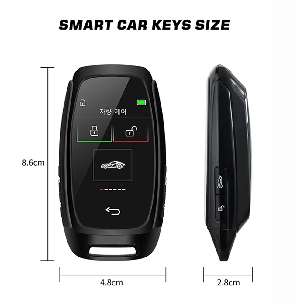 CF920 uniwersalny inteligentny zdalny kluczyk do samochodu ekran LCD dla Audi dla BMW dla KIA dla Hyundai dla Mazda wygodny koreański/angielski