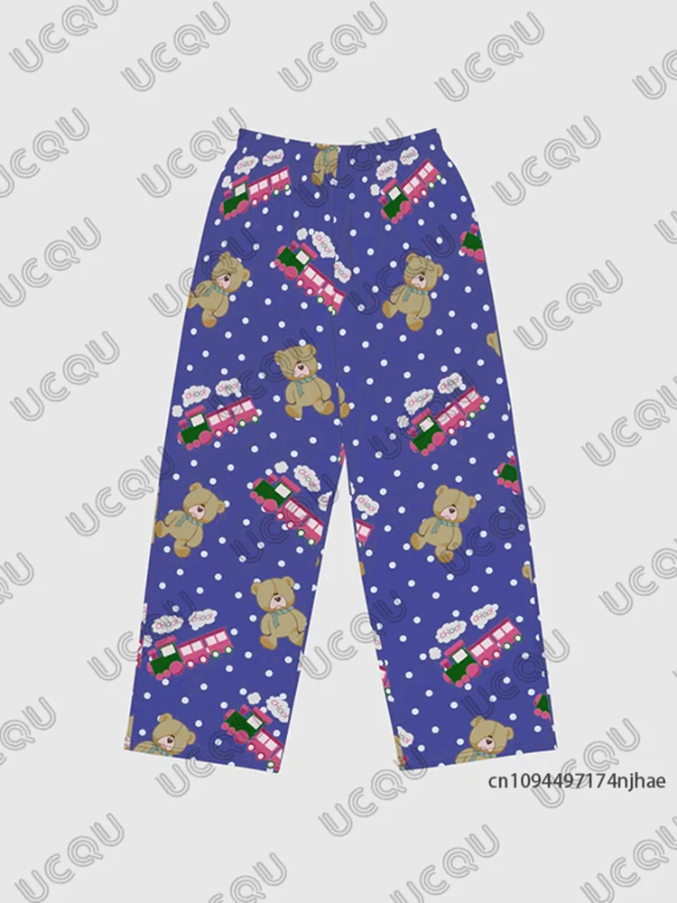 2025 Nuovo KPop Demon Hunters Huntrix Cartoon Stampa Coppie Pigiama Pantaloni Per Donna Uomo Autunno Inverno Moda Casual Pantaloni Lunghi