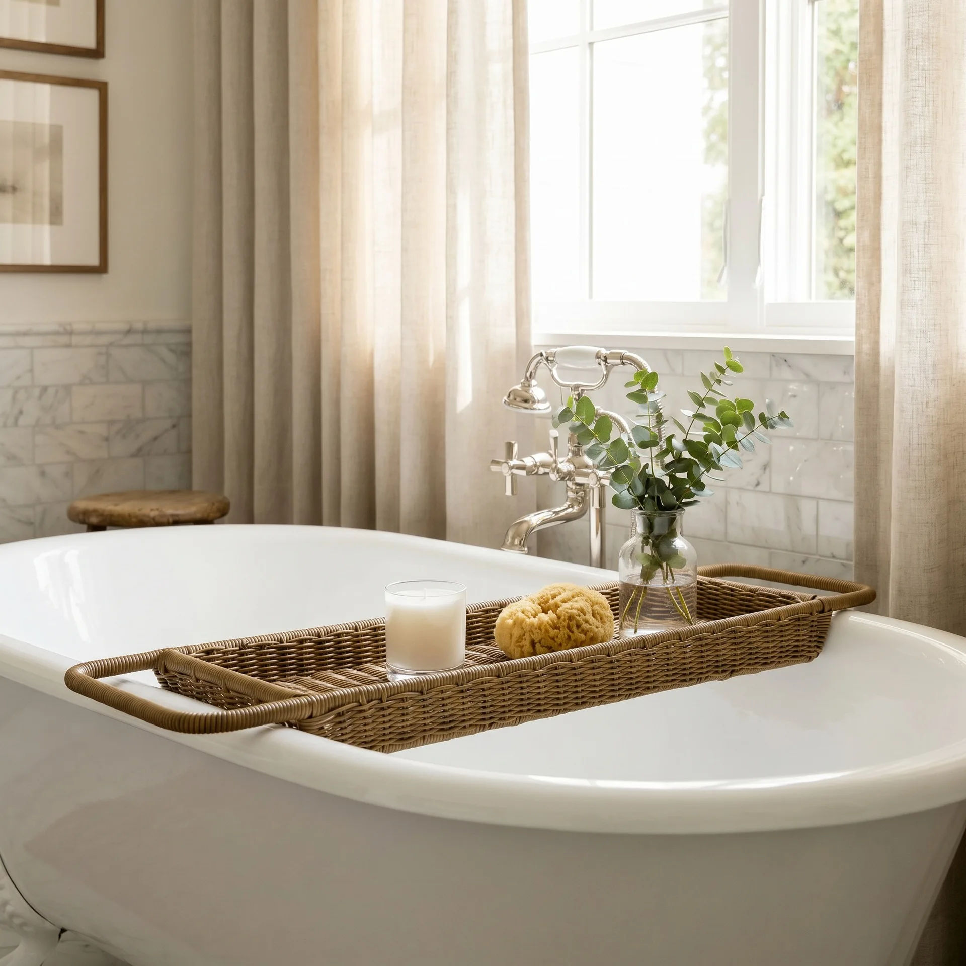 European and American Japanese-style plate kitchen and bathroom household rectangular multi-functional hotel imitation rattan
