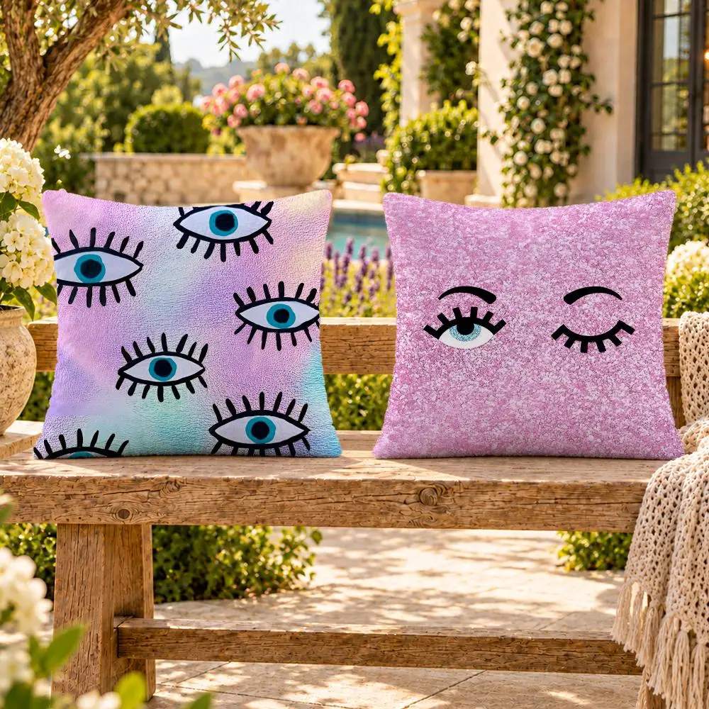 Brand Fashion Chiara Ferragni Cushion Cover Soft Plush Throw Pillow Cover Washable Sofa Bed Patio Chair Home Decor
