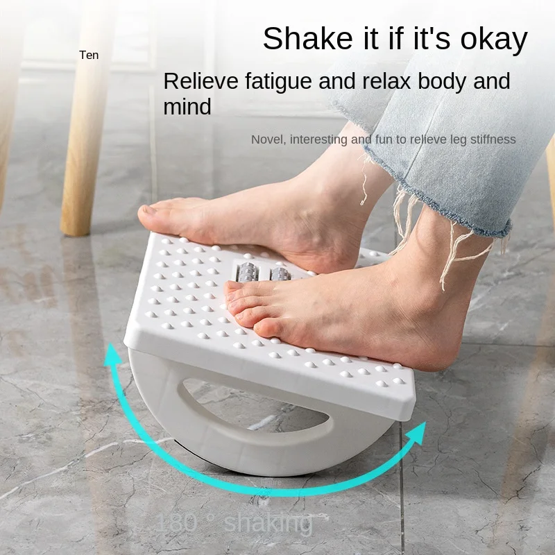 

Under Desk Footrest Ergonomic Foot Massager Footrest With Non-slip Foot Pad And Massage Rollers For Under Desk At Work Study