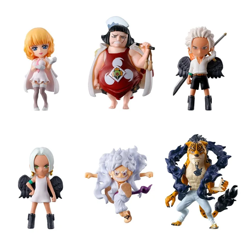 

Bandai 6 шт. Gashapon One Piece Devil Fruit Monkey D. Luffy аниме игрушки для детей фигурку подарки Коллекционная модель украшения