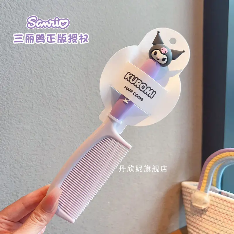 مشط أزياء سانريو كورومي ماي ميلودي سينامورول اللطيف الكرتوني الذي لا يؤذي فروة الرأس، مشط ذيل حصان منزلي للفتيات
