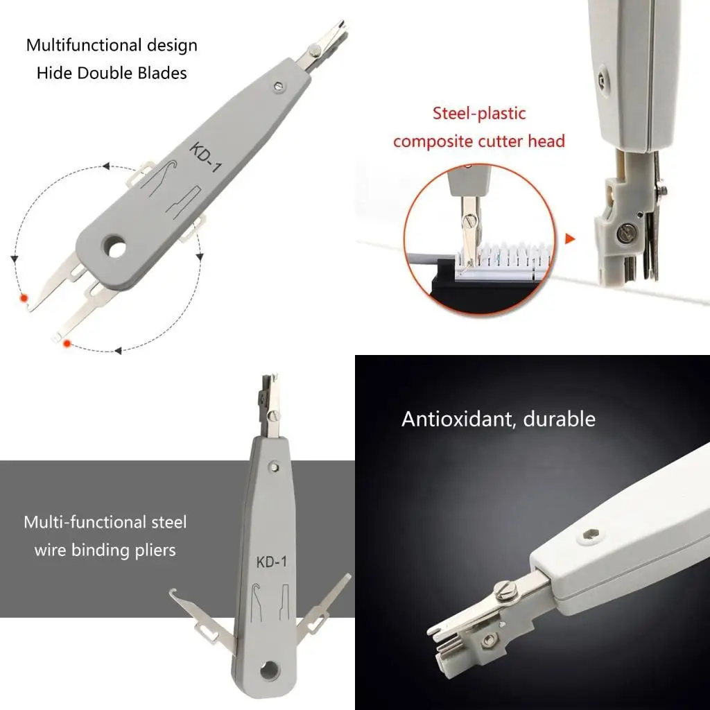 

652F Down Tool For TelecomPhone RJ11 Cat5 RJ45 Patch Panel
