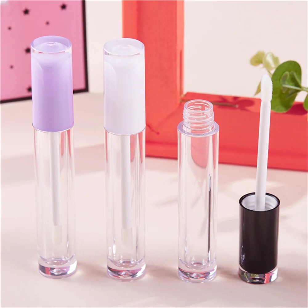 5ml Empty Lip Gloss Tube Plastic Lip Glaze Tube Refillable Bottle DIY Lip Balm Sample Bottle Liquid Lipstick Packaging Container