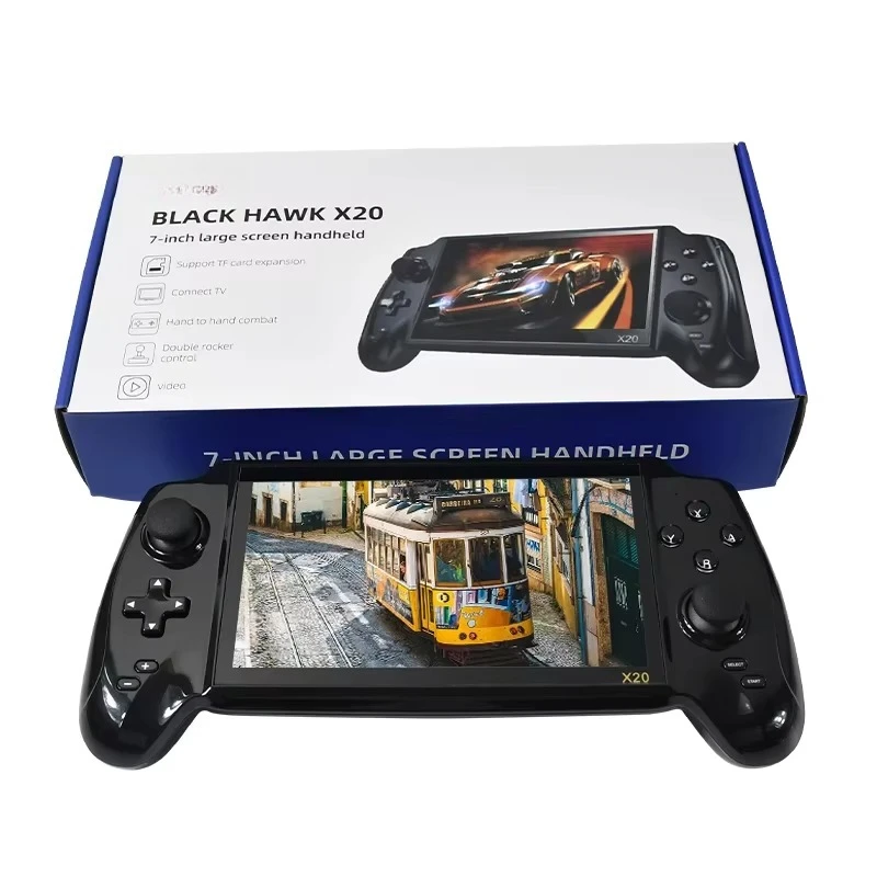 

Portable retro handheld video game console built-in 3000 games 7.0 inch high definition screen music/Mobile Pentium 4 kids gift