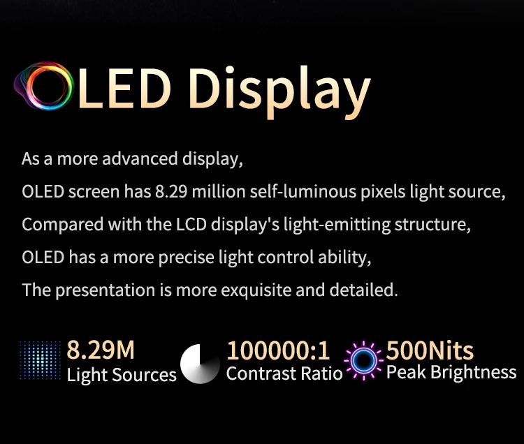 14'' 4K OLED Tragbarer Monitor 16:10 3840*2400p 500Nits USB-C HDMI-kompatibler externer Gaming-Monitor für PS5 Switch Laptop MacOS – Detail 9