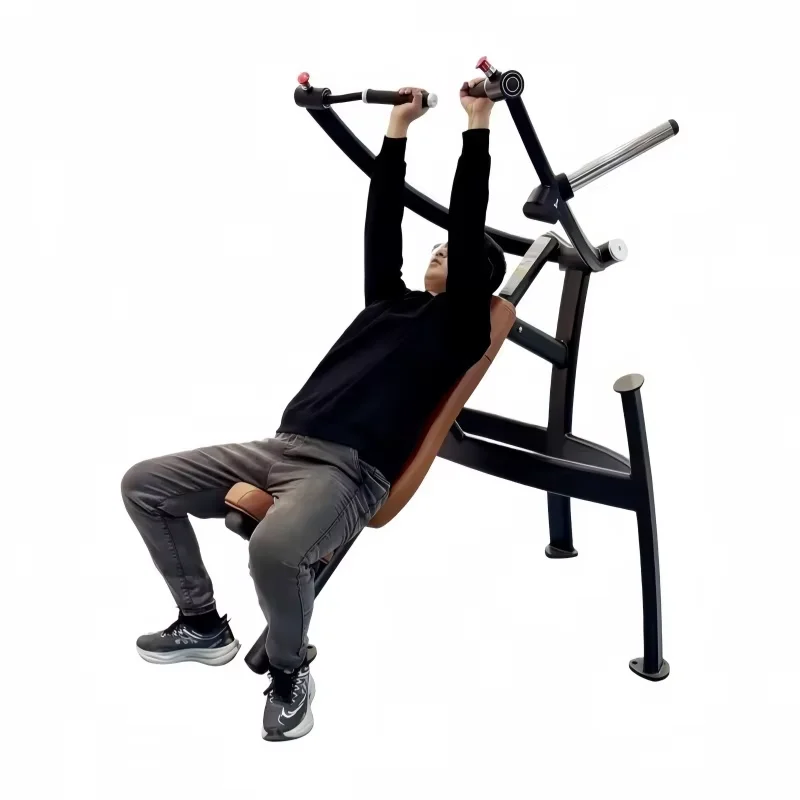 Commercial Plate Loaded Iso-Lateral Incline Seated Chest Press Machine Upper Chest Shoulder Strength Training Fitness Equipment