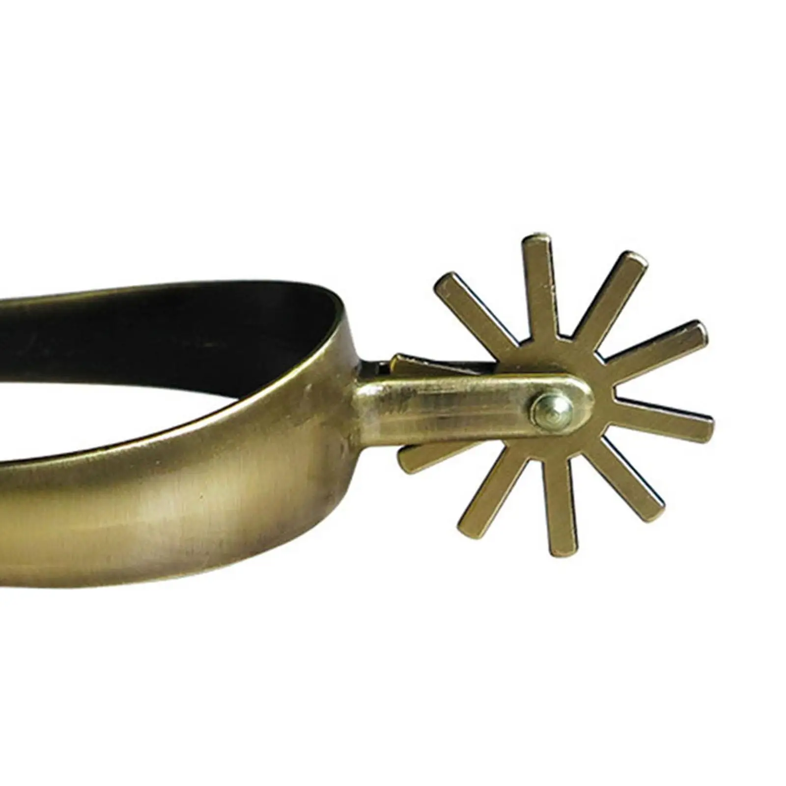 Classic Western Horse Spurs Gold Carbon Steel Sturdy Boot Decorations Accessories for Equestrian Sports