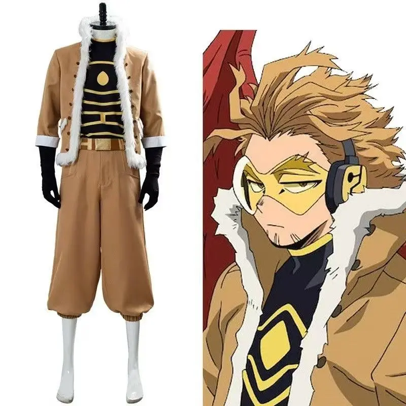 

My Hero Academia Hawks Cosplay Costume Takami Keigo Uniform Suit Wing Hero Outfit Hawks Halloween Carnival wig