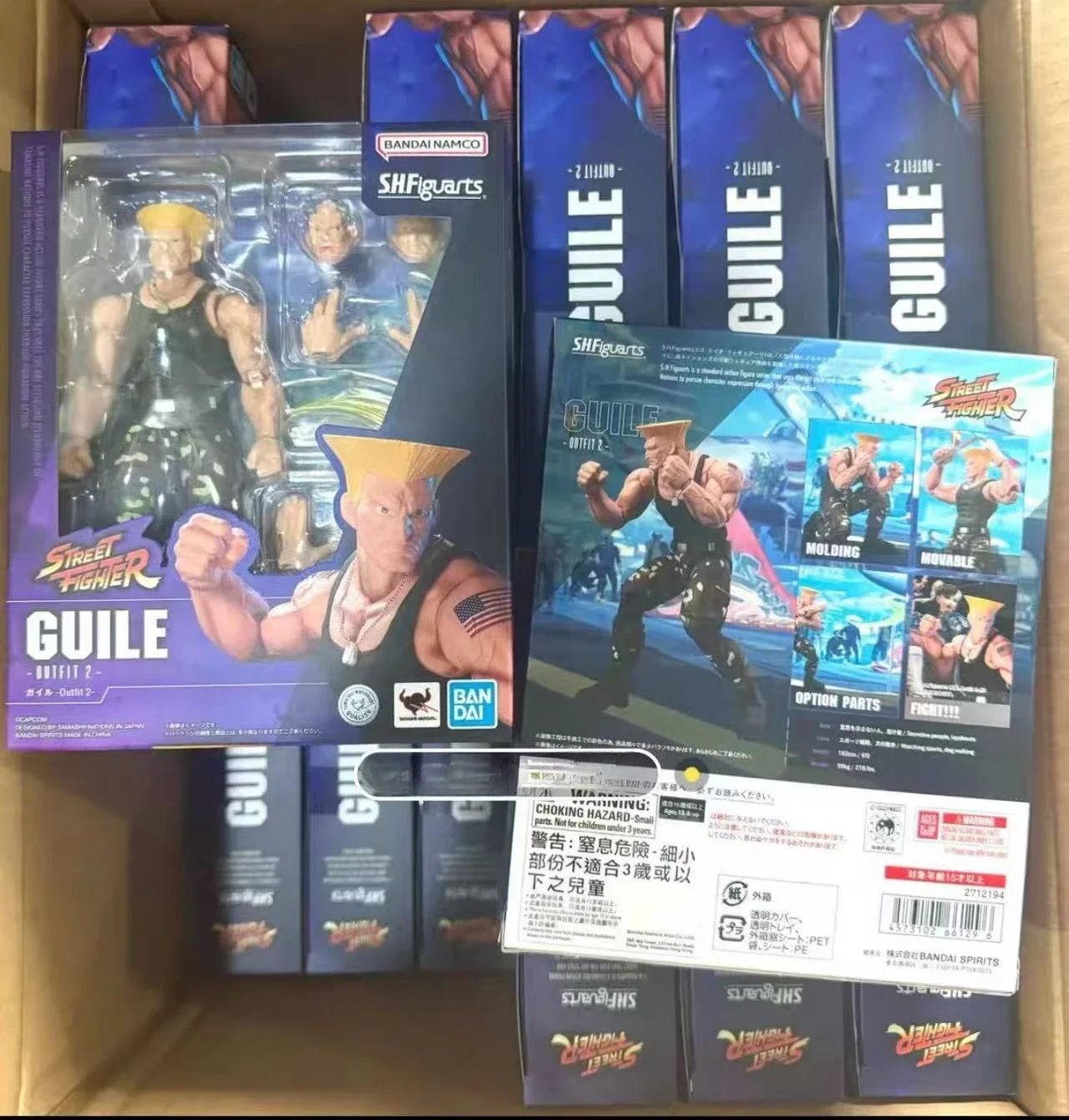 

В наличии Bandai SHF Street Fighter 6 Guile Gulie Broomhead Американский солдат Broomman 6-дюймовые мобильные кукольные игрушки