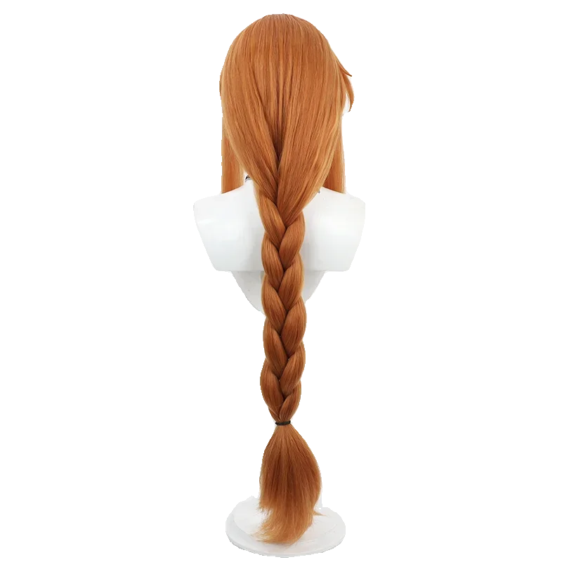 Flamme Pruik Frieren Bij De Begrafenis Cosplay Oranje Gevlochten Hittebestendige Synthetische Hair Halloween Kostuum Rollenspel Party Pruiken