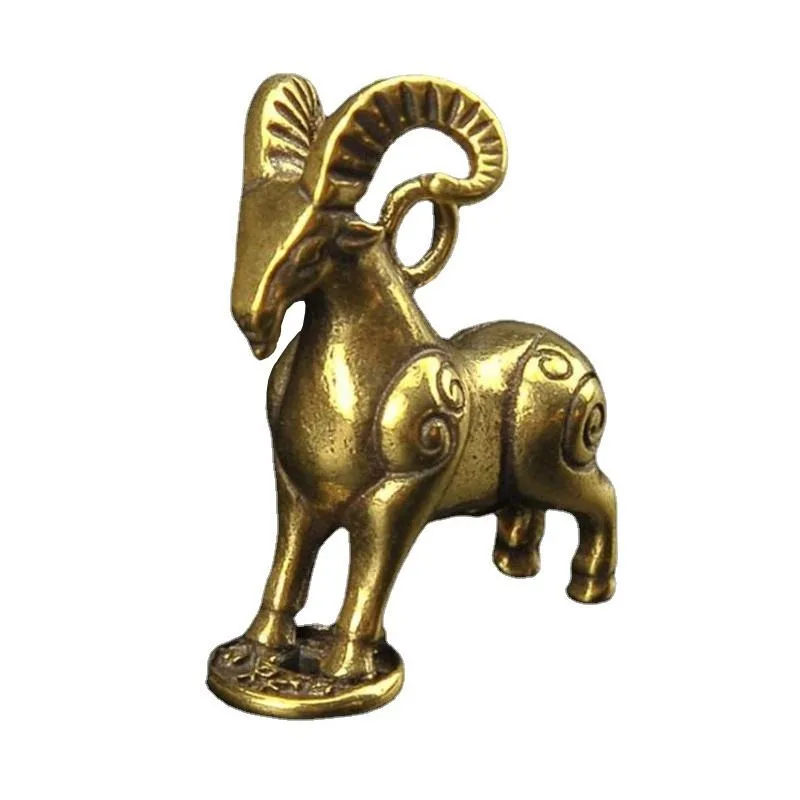 Hirsch-Gussfigur aus Messing Abstrakter Geometrischer Stil Metall Retro-Skulptur Heim Büro Zimmer Schreibtisch Dekoration Geschenk DIY
