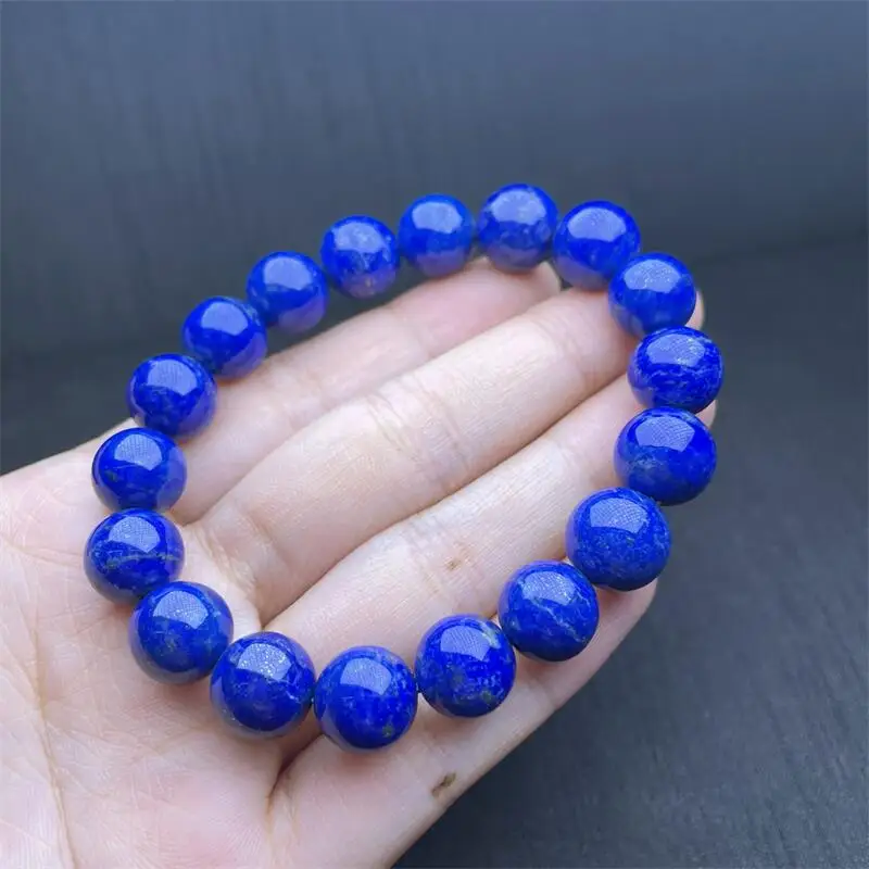 10MM Natural Lapis Lazuli Bracelet Women Men Handmade Stretch Rope Bracelet Luxury Jewelry Energy Healing Gift 1PCS