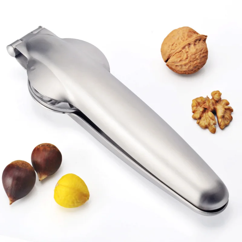 

Professional 304 Stainless Steel Chestnut Cutter & Sheller Tool - Cross Opener Claw for Raw Cooked Nuts with Non-Slip Handle