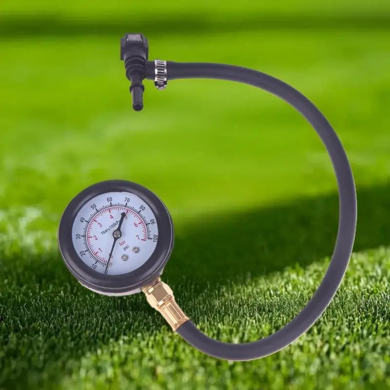 

Automobile Fuel System Oil Pressure Gauge Motorcycle Car Pressure Tester Tool 0-100PSI 6.3/ 7.89/ 9.49 With Valve