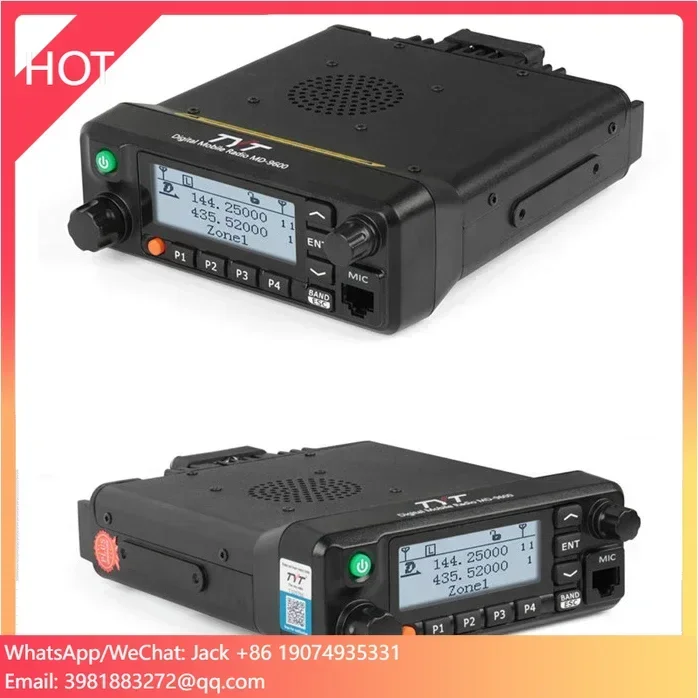 

Радиостанция TYT MD-9600 DMR, двухдиапазонная профессиональная автомобильная рация 50 Вт VHF/UHF для легковых и грузовых автомобилей