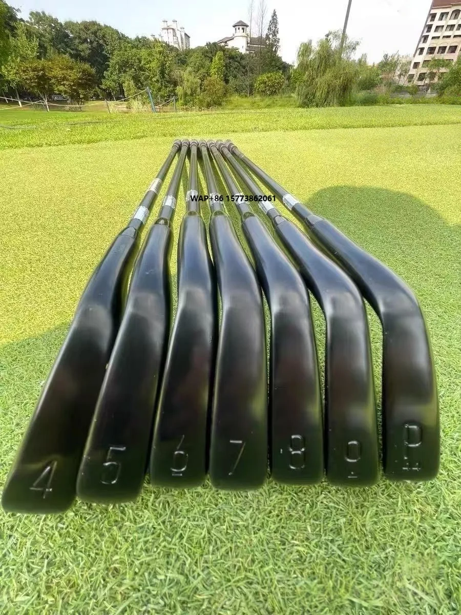 150 Golf Irons Set 4-PW+48° Black Forged Carbon Steel Right Handed Players Golf Clubs for Mid Handicappers