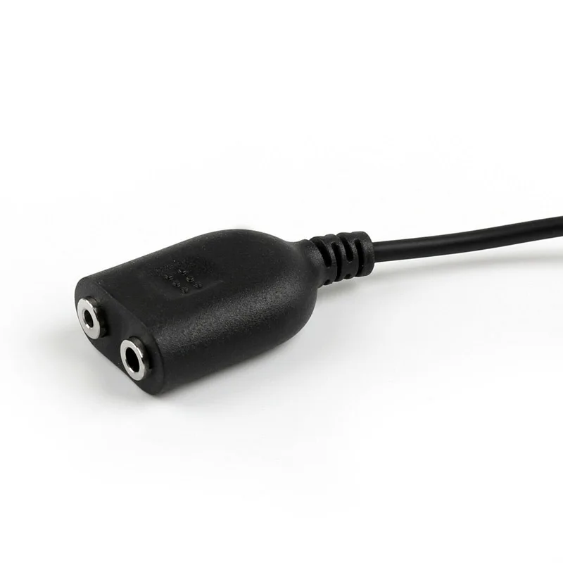 Baofeng-Adaptador de Cable de Audio de 2 pines para BF-888S, UV-82, kenwood, auriculares, altavoz, PTT, micrófono, Mcirophone