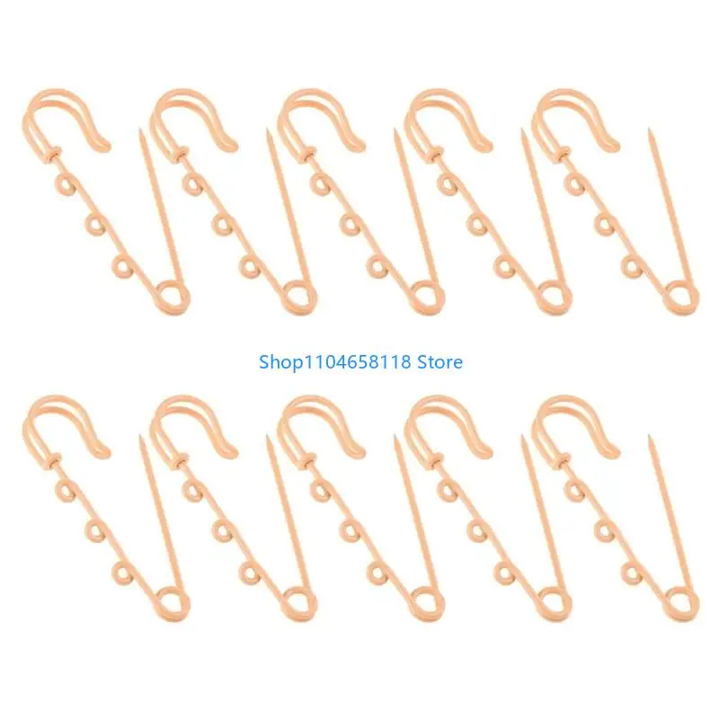 Heavy Duty Safety Pins Brooch Findings Kilt Pins Fasteners DIY Brooch Clasp with 3 Holes for Blankets,Skirts,Kilts Craft