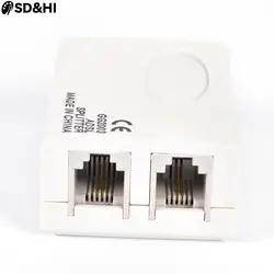 Telephone RJ11 Line ADSL Modem Broadband Phone Line Filter Splitter Female Adapter RJ11 Separator