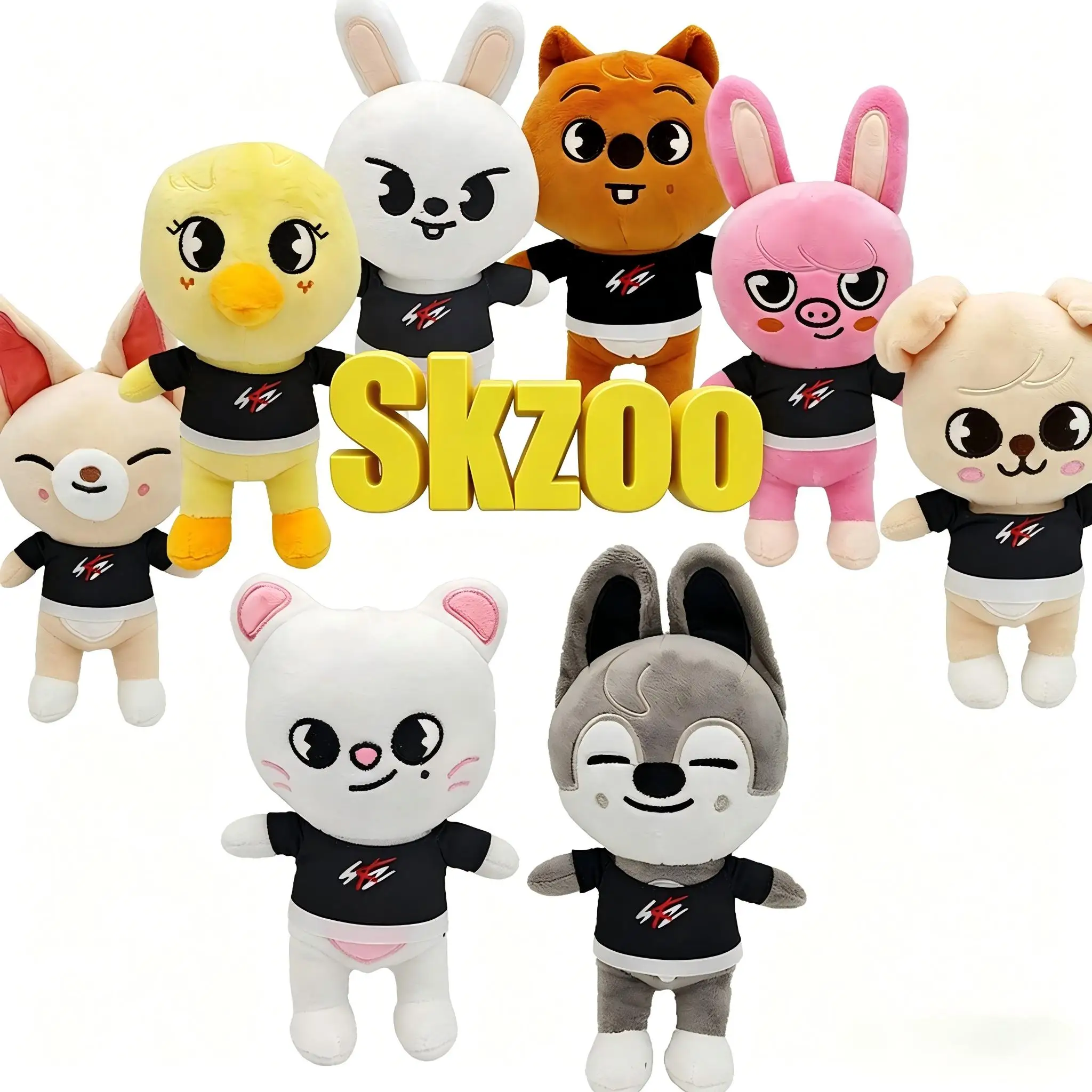 

23cm Skzoo Plush Toy Kawaii Skzoo Stray Plush Cartoon Stuffed Animal Doll Kawaii Companion Toys Room Decor Fans Gifts
