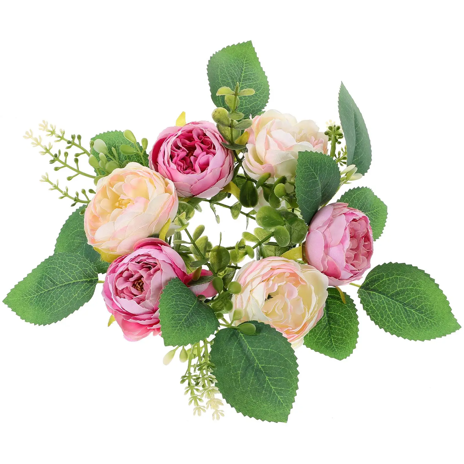 

Artificial Peony Flower Wreath Deep Taupe Spring Decor Home Wedding Party Table Placement Photo PropsFlower Arrangement