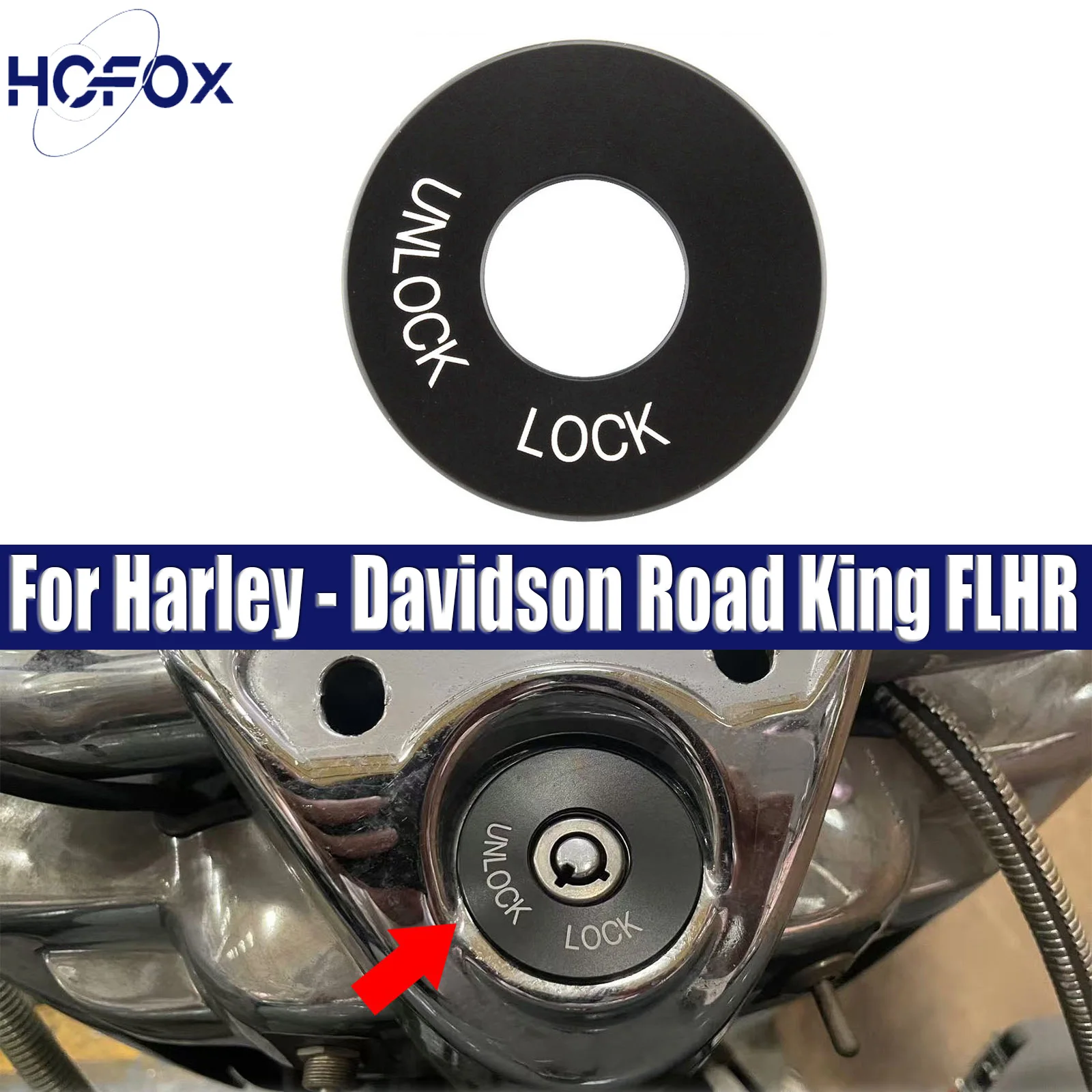 

Для Harley-Didson Road King FLHR 1994-2024 Special 2015-2024 мотоциклетная вставка дверного замка зажигания, декоративная крышка