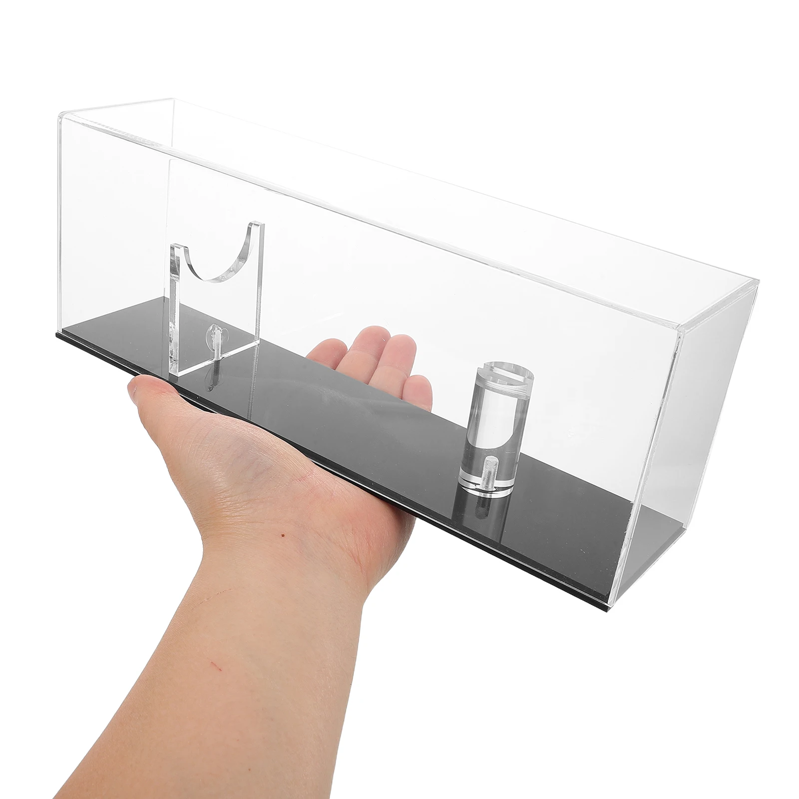 

Knife Display Stand Acrylic Tabletop Rack Storage Case Folding Collection Holder For Knife Organizer Clear Box