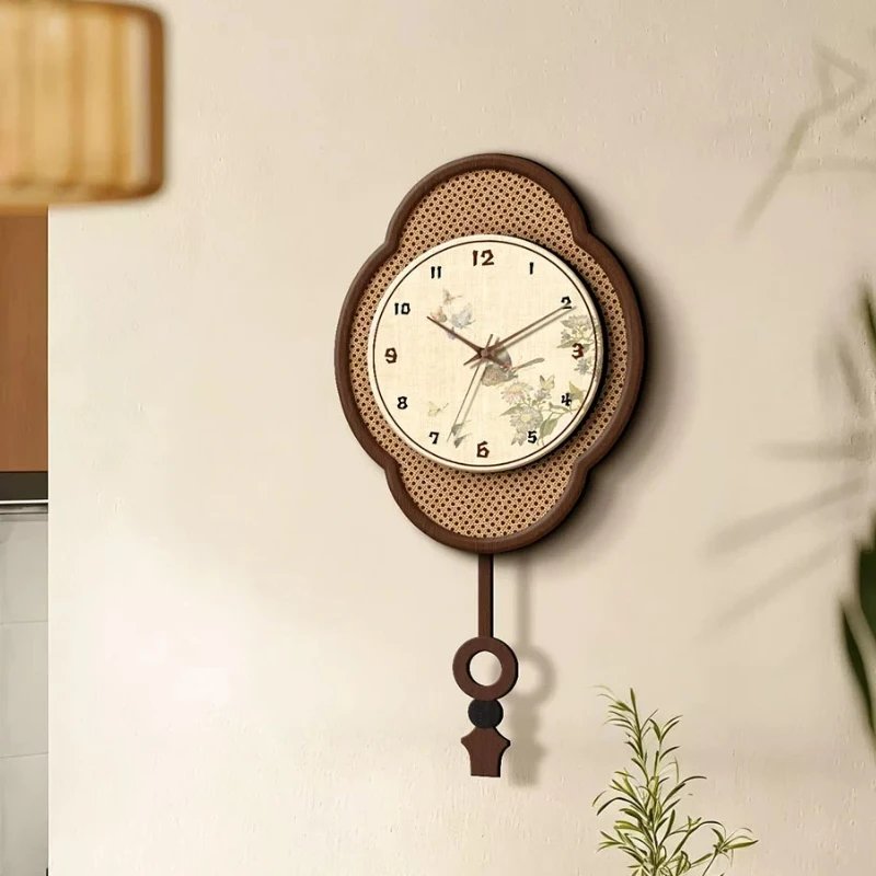 Xenomorph Chinese Style Wall Watch Luxury Living Room Aesthetic Design Wall Watch Creative Design Reloj De Pared Home Decoration