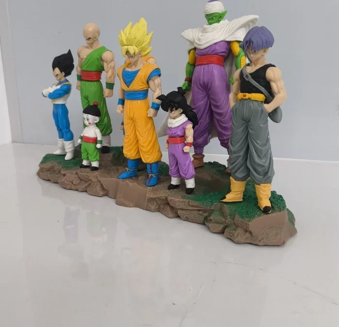 9pcs Dragon Ball Z Figure Infinite Z Warrior Set GK Figures Goku Gohan Vegeta Piccolo Torankusu Toy Model Statue Decoration Gift