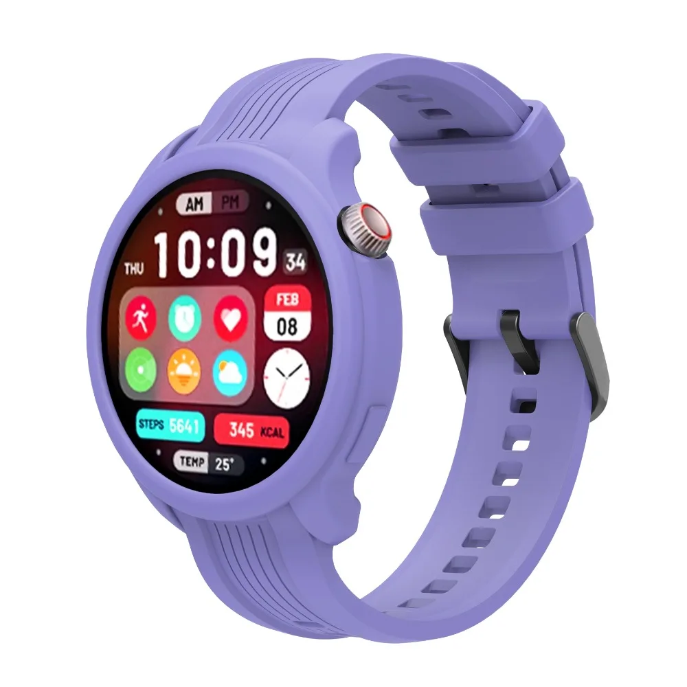 Silicone Protector Case Shockproof Colorful Shell Bumper Frame Scratch-resistant Fall Prevention for Amazfit Balance