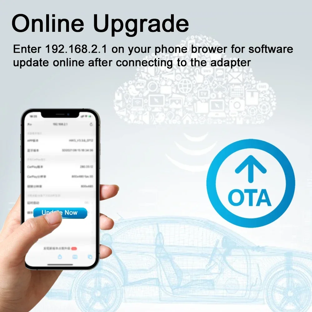 Adattatore per auto cablato a Wireless per autoradio Oem con spina Usb e collegamento del telefono connessione automatica per auto