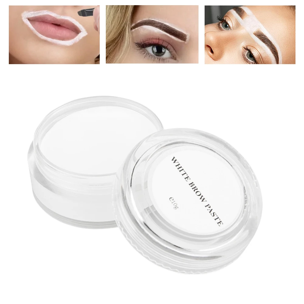 

10 г белая паста для бровей для картирования бровей, дизайн и инструмент для рисования формы для микропигментации тонирования бровей