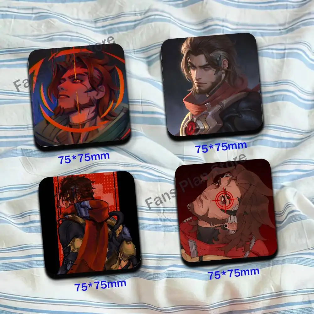 Emre O-Overwatch Cute Cartoon Anime Refrigerator Magnets Soft Magnetic Heat Transfer Refrigerator Magnets Gift