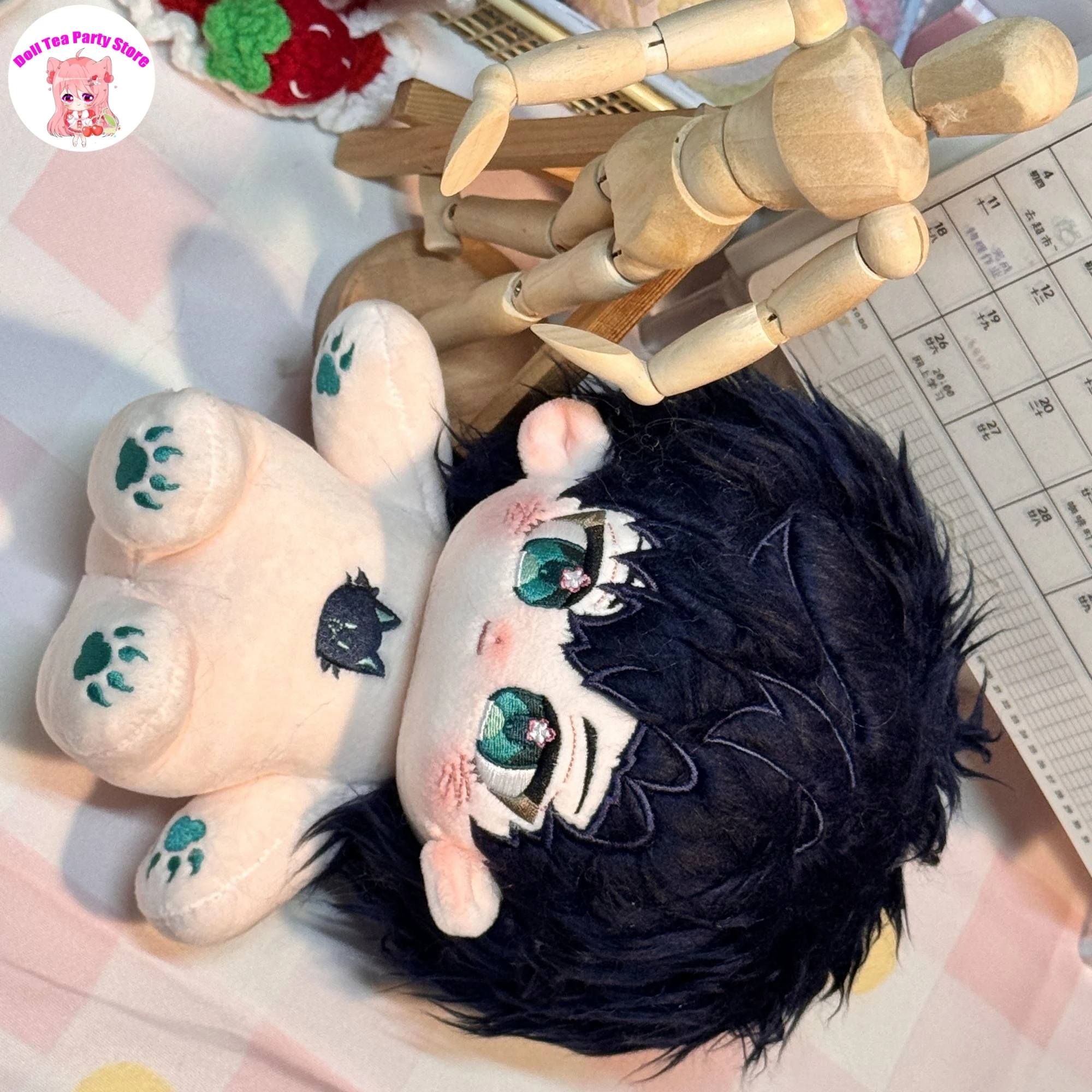 Light and Night Osborn Attribute Cute Handsome Boy Plush Doll Body 20cm Dress Up Clothes Cotton Plushies Anime Figures Xmas Gift