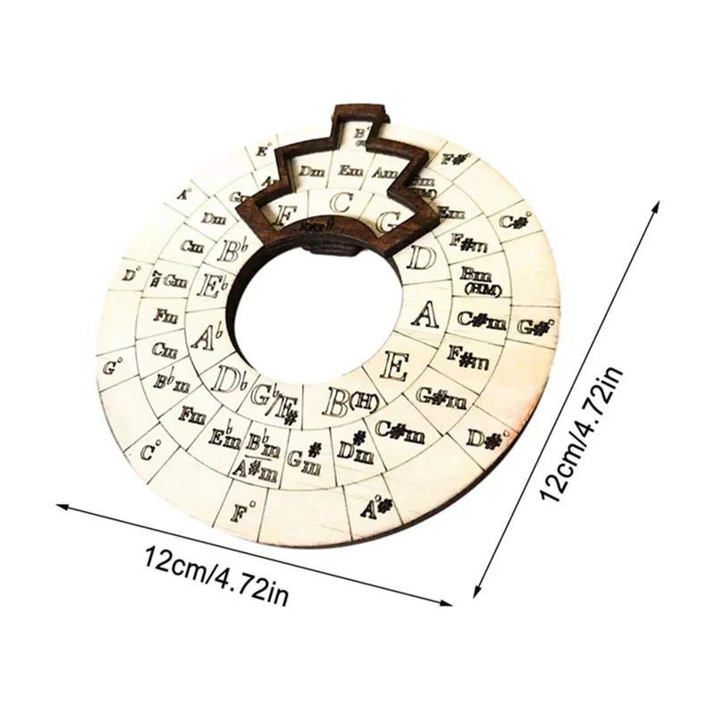 3 ピースサークルオブフィフスホイールギター学習ツールサークル木製ホイール木製メロディーツール