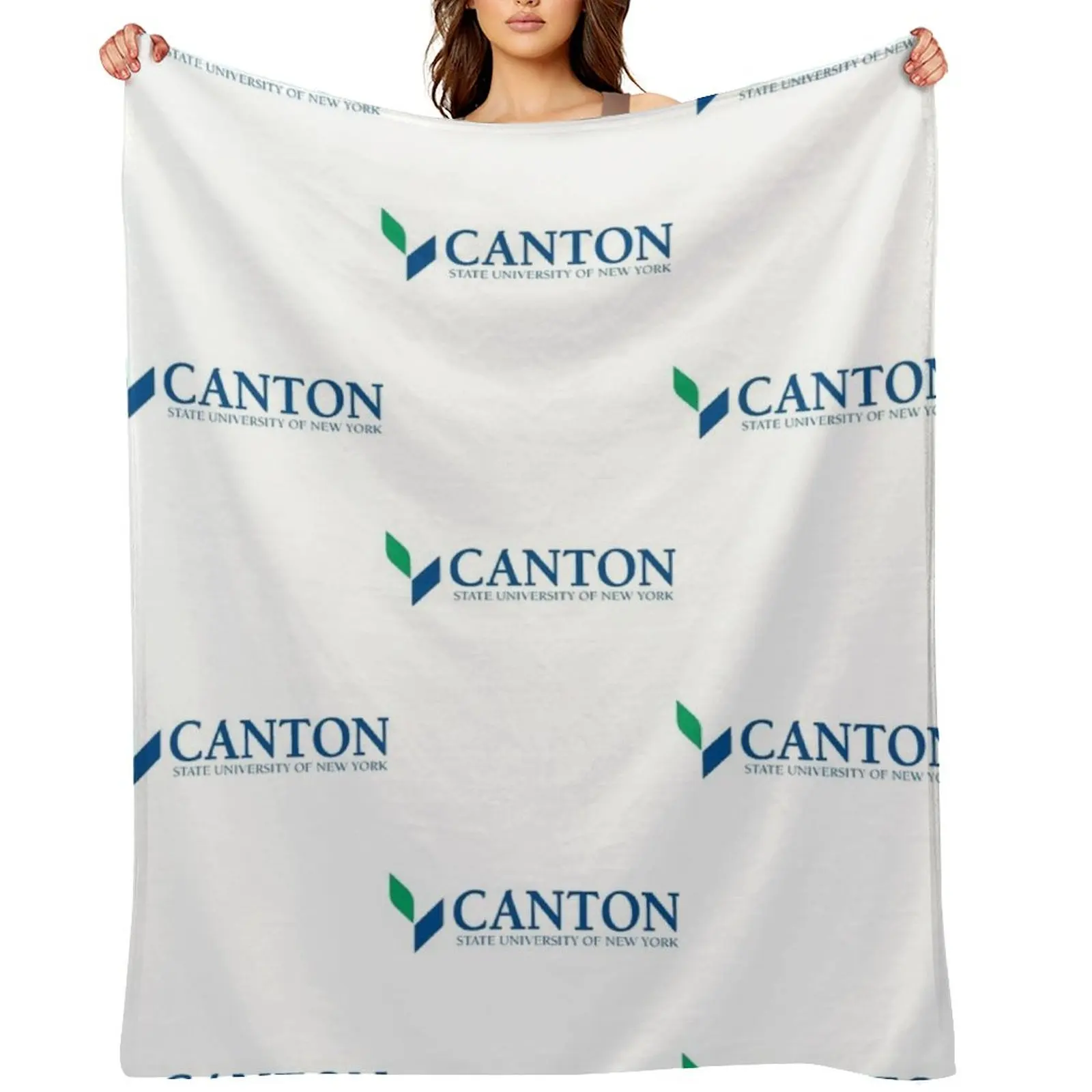 بطانية رمي كانتون من جامعة ولاية نيويورك، ديكورات فاخرة، بطانيات دافئة أنعم #1