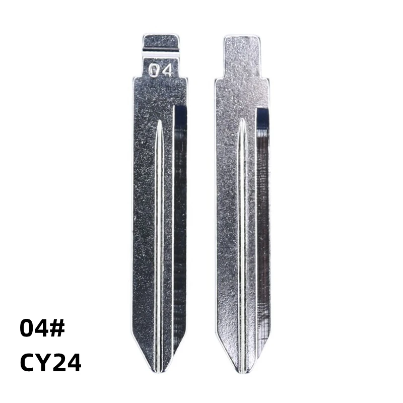 

XIEAILI 5 шт. 04 # CY24 металлический пустой необрезанный лезвие дистанционного ключа для Chrysler 300C для Keydiy KD Xhorse VVDI JMD