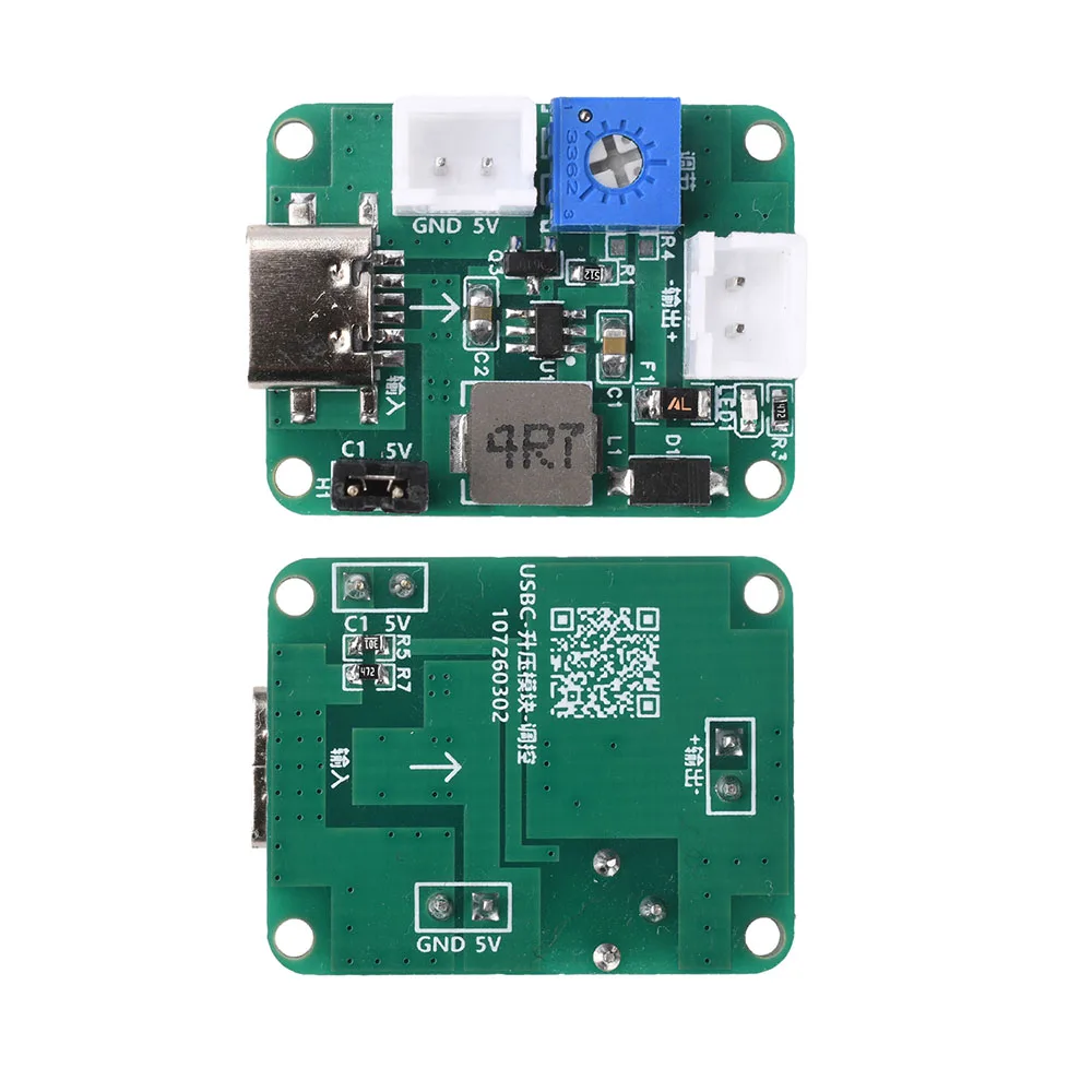 Mini Adjustable Step-Up Module, Dual DC3-6 V Input to 5V, 9V, 12V, 24V Output, Switch Control Module, Short-Circuit Protection